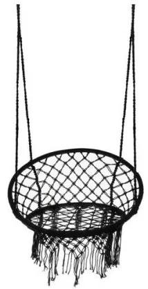 Leagan tip scaun, negru, max 120 kg, 60x62x145 cm, Isotrade