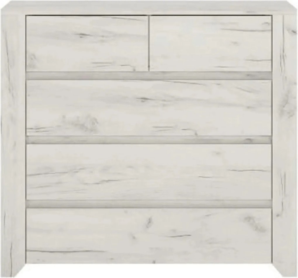 Comoda ANGEL TIP 43, alb, PAL melaminat, 84x40x77 cm