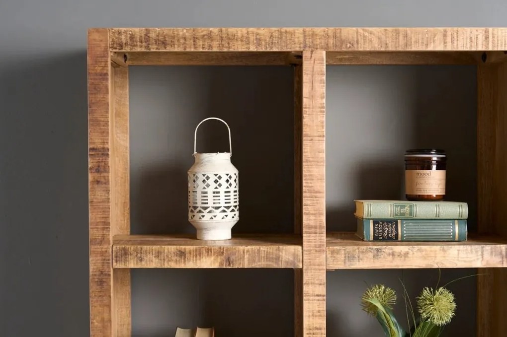 Raft deschis de perete sau separator camera IRON CRAFT 180x80cm Mango A-42377 VC