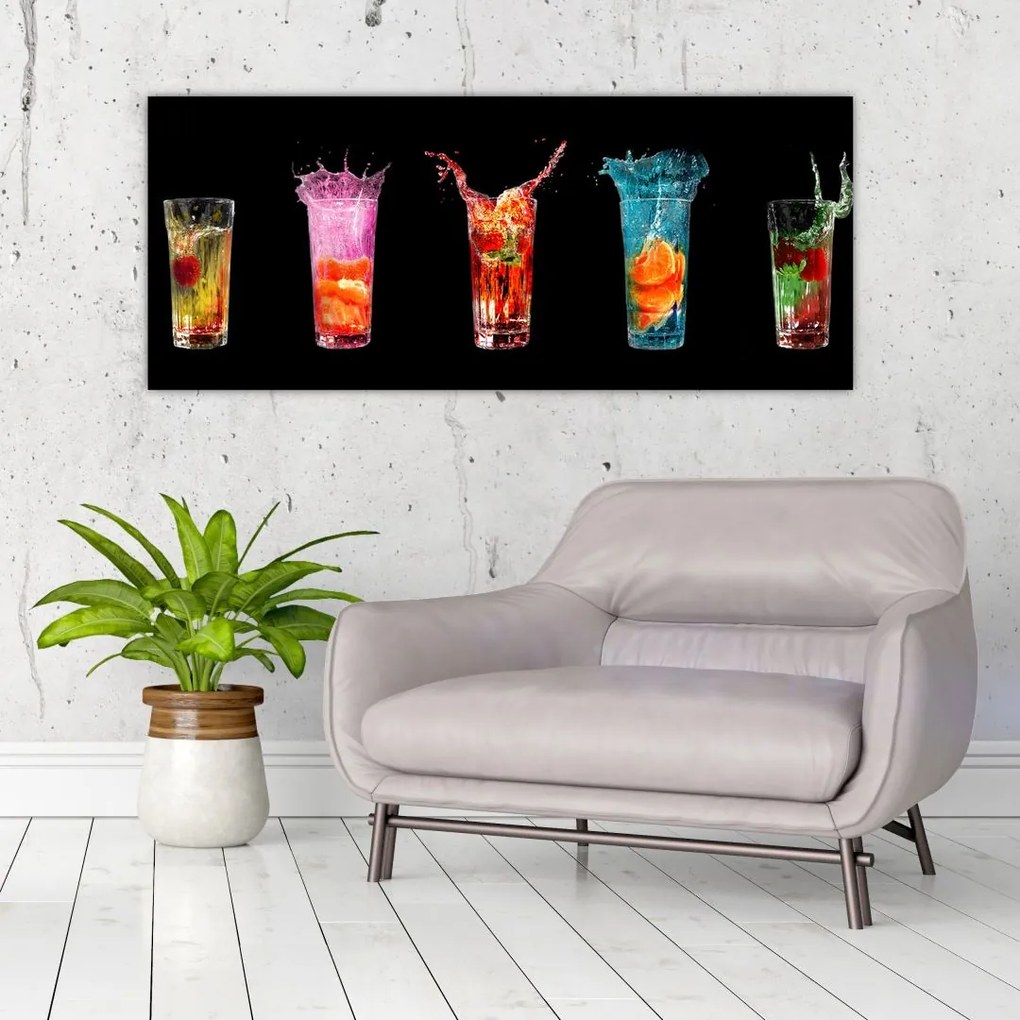 Tablou cu băuturi (120x50 cm)