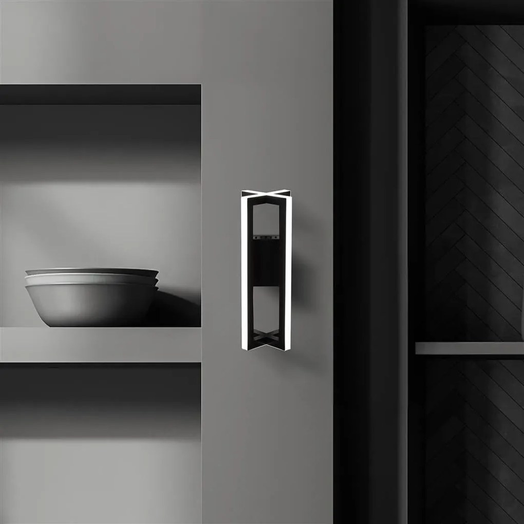 Aplica de perete LED design modern Belle negru