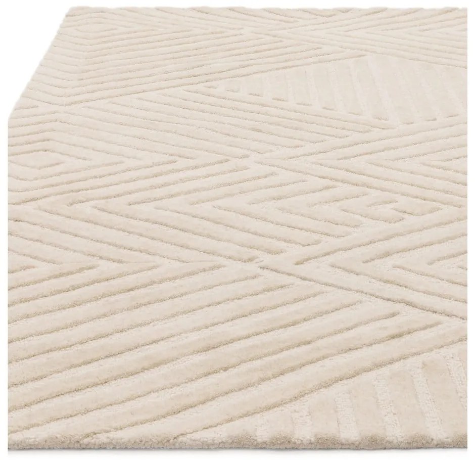 Covor crem din lână 160x230 cm Hague – Asiatic Carpets