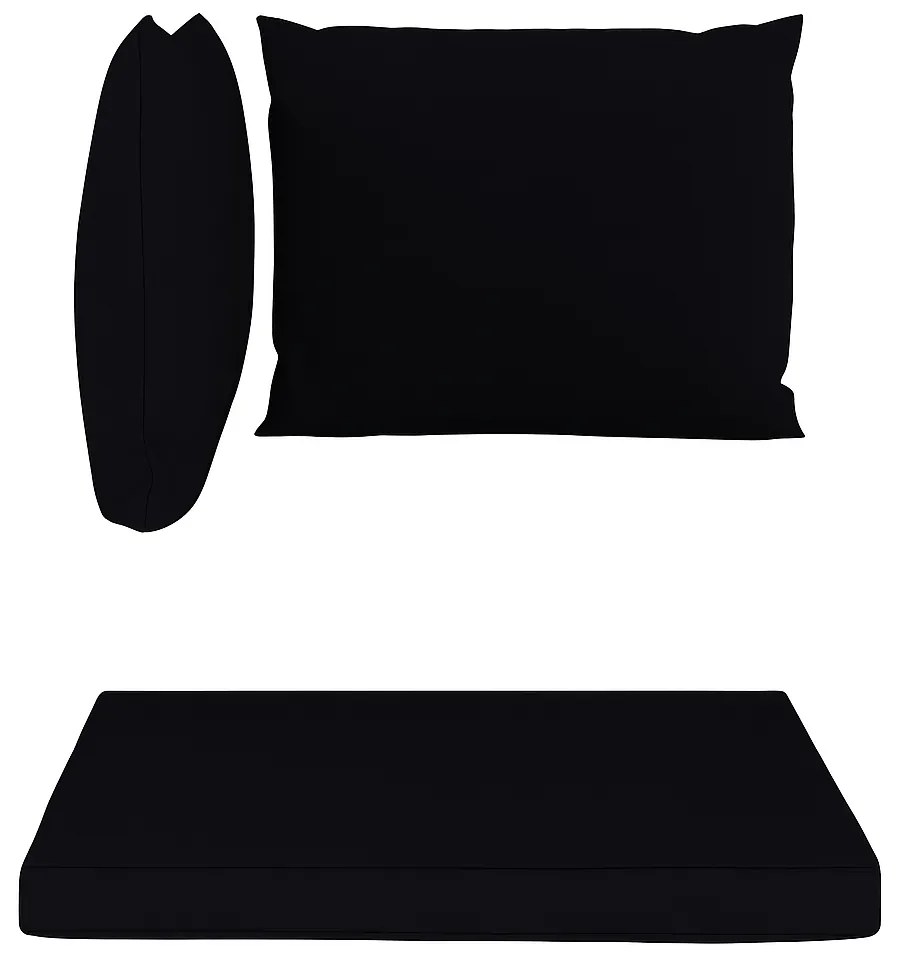 Set perne pentru mobilier de gradina MAJKEN, negru