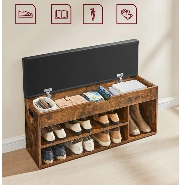 Pantofar VOREN maro/negru