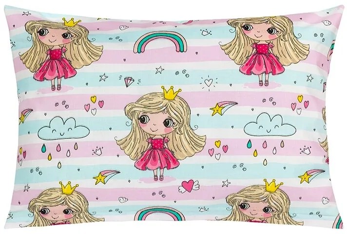 Pernă Bellatex VIOLA Prințesă cu curcubeu, 40 x 60 cm