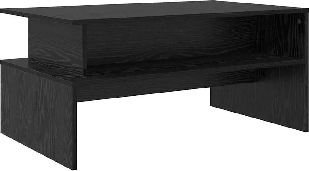 vidaXL Masă de cafea Stejar Negru 90 x 55 x 42,5 cm Lemn compozit
