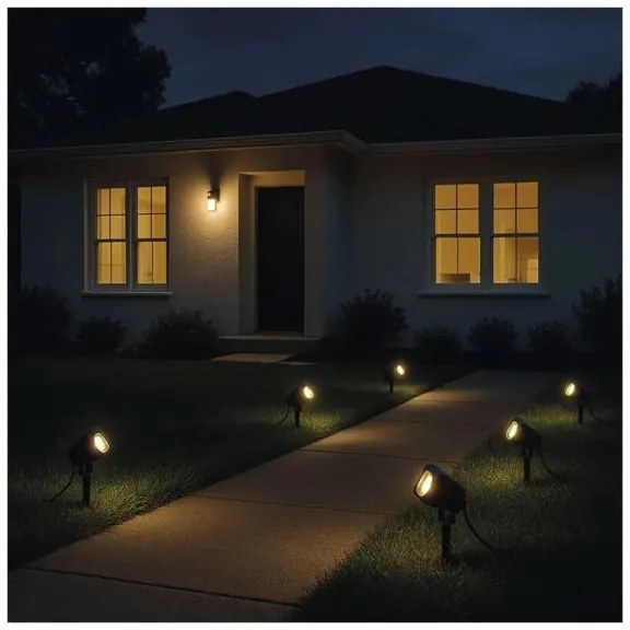 SET 4x lampă LED RGBIC dimabilă de exterior LED/7W/230V 3000-6500K IP65 Wi-Fi Tuya