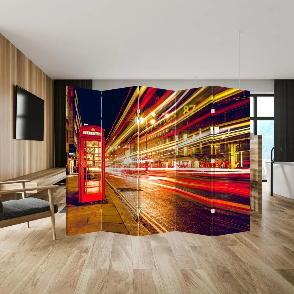 Paravan - Căsuța telefonică roșie din Londra (210x170 cm)