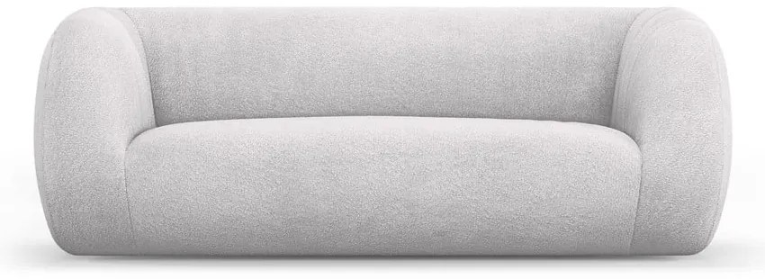 Canapea gri deschis cu tapițerie din stofă bouclé 210 cm Essen – Cosmopolitan Design