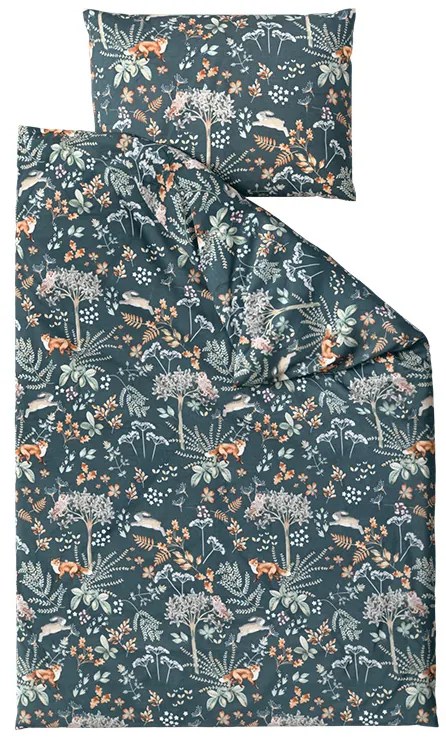 Lenjerie de pat din microfibra THE FOX AND THE HARE verde inchis Dimensiune lenjerie de pat: 70 x 90 cm | 140 x 220 cm