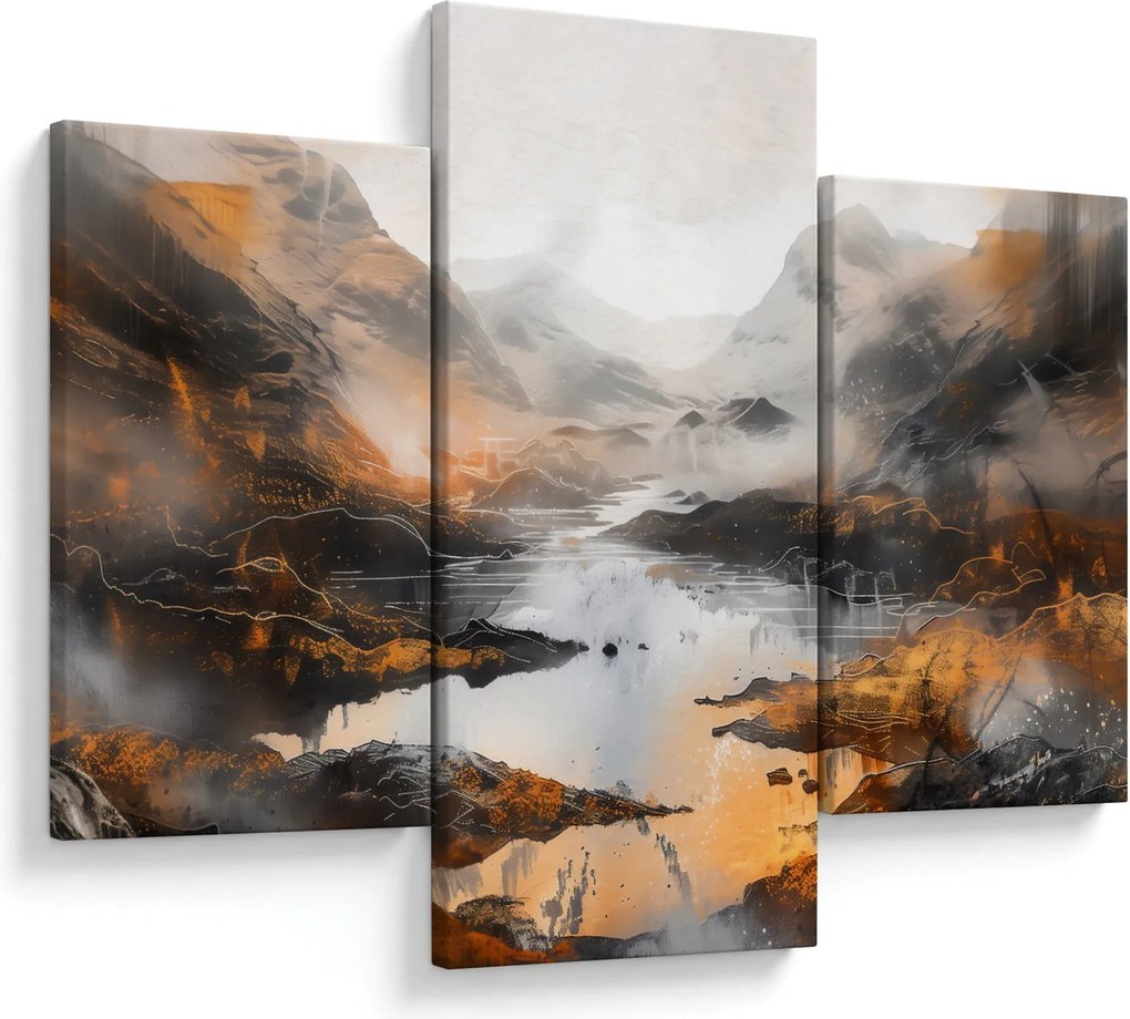 Tablou - Pictura peisajelor montane (90x60 cm)