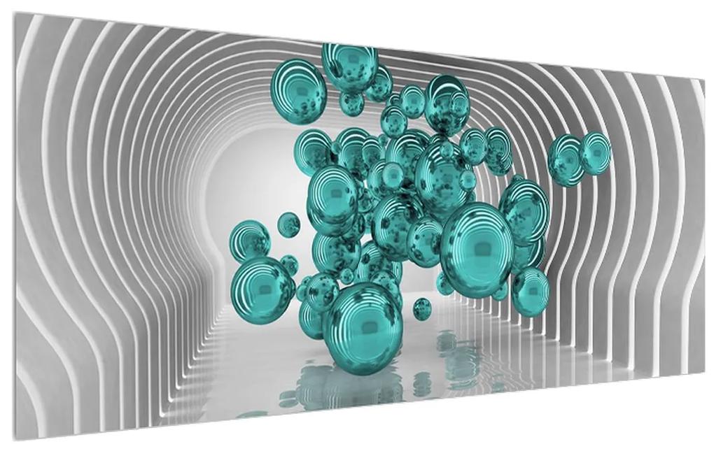 Tablou abstract - buline (120x50 cm), în 40 de alte dimensiuni noi