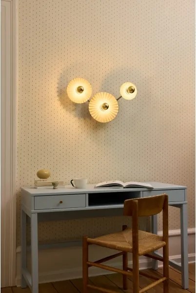 Osram - Aplica de perete PLISSEE 3xE27/15W/230V crem