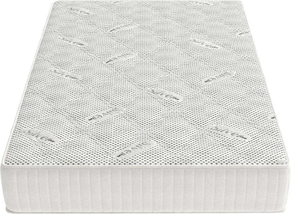 Saltea cu Spuma Memorie SilverCare, Grosime 24 cm, Husă cu Ioni de Argint, cu Mânere, Fermitate Medie - 200x200