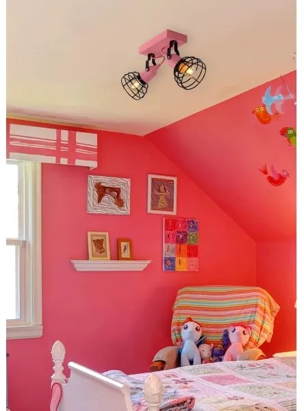 Spot Lucide 08927/02/66 POLA 2xE27/60W/230V roz