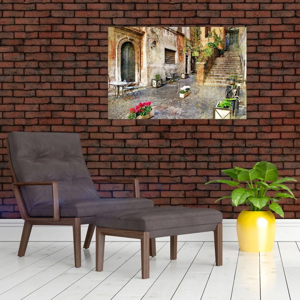 Tablou - Străzile vechi din Roma (90x60 cm)