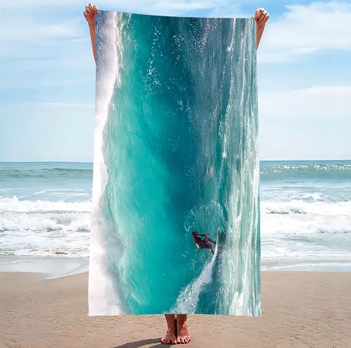 Prosop de plajă cu surfer Lățime: 100 cm | Lungime: 180 cm