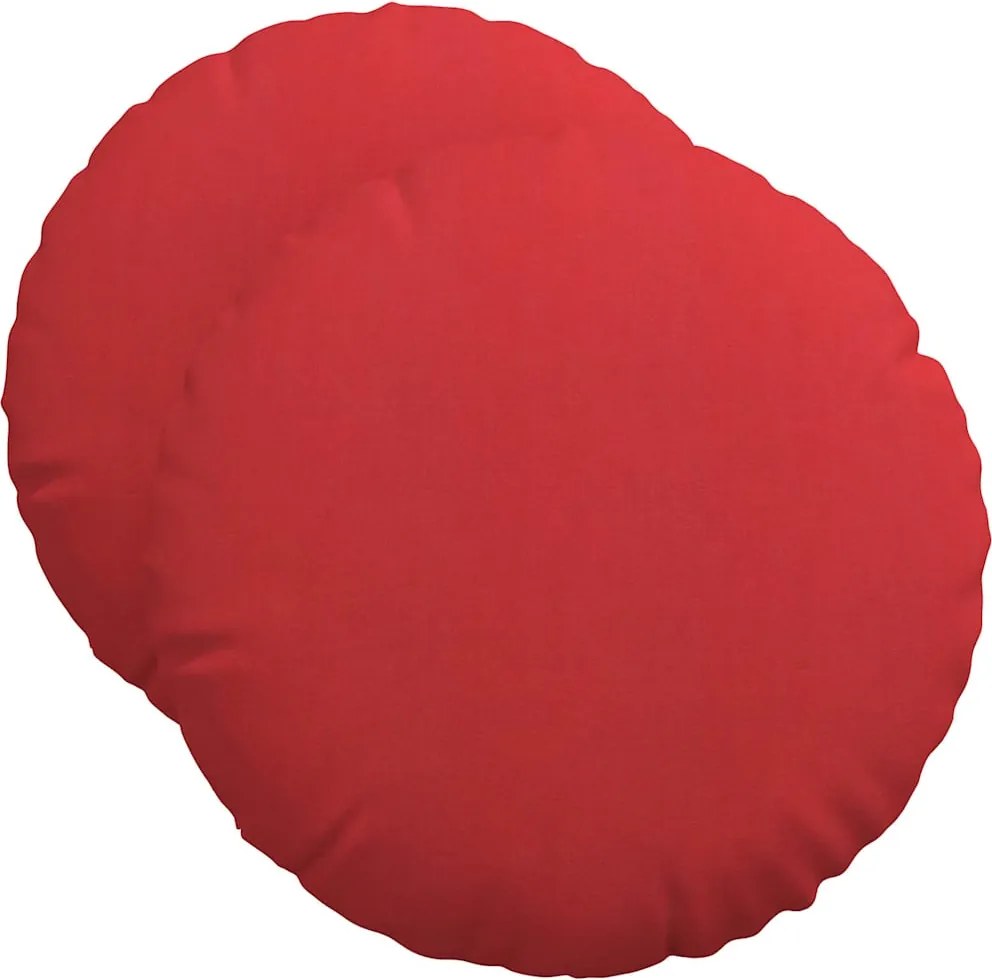 vidaXL Perne de Șezut 2 pcs Roșu Ø50 x 19 cm țesătură