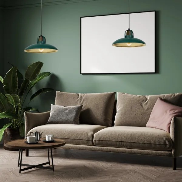 Lustră pe cablu Brilagi FLAMENGO 1xE27/60W/230V verde