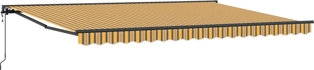 vidaXL Cadru de copertină Galben și gri 450 × 300 cm