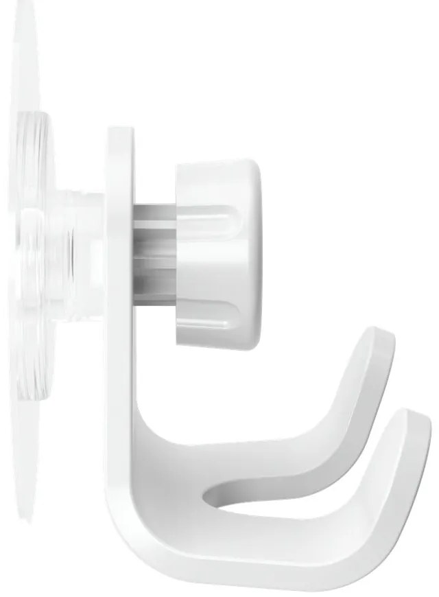 Cârlig alb autoadeziv din plastic reciclat Flex Adhesive – Umbra