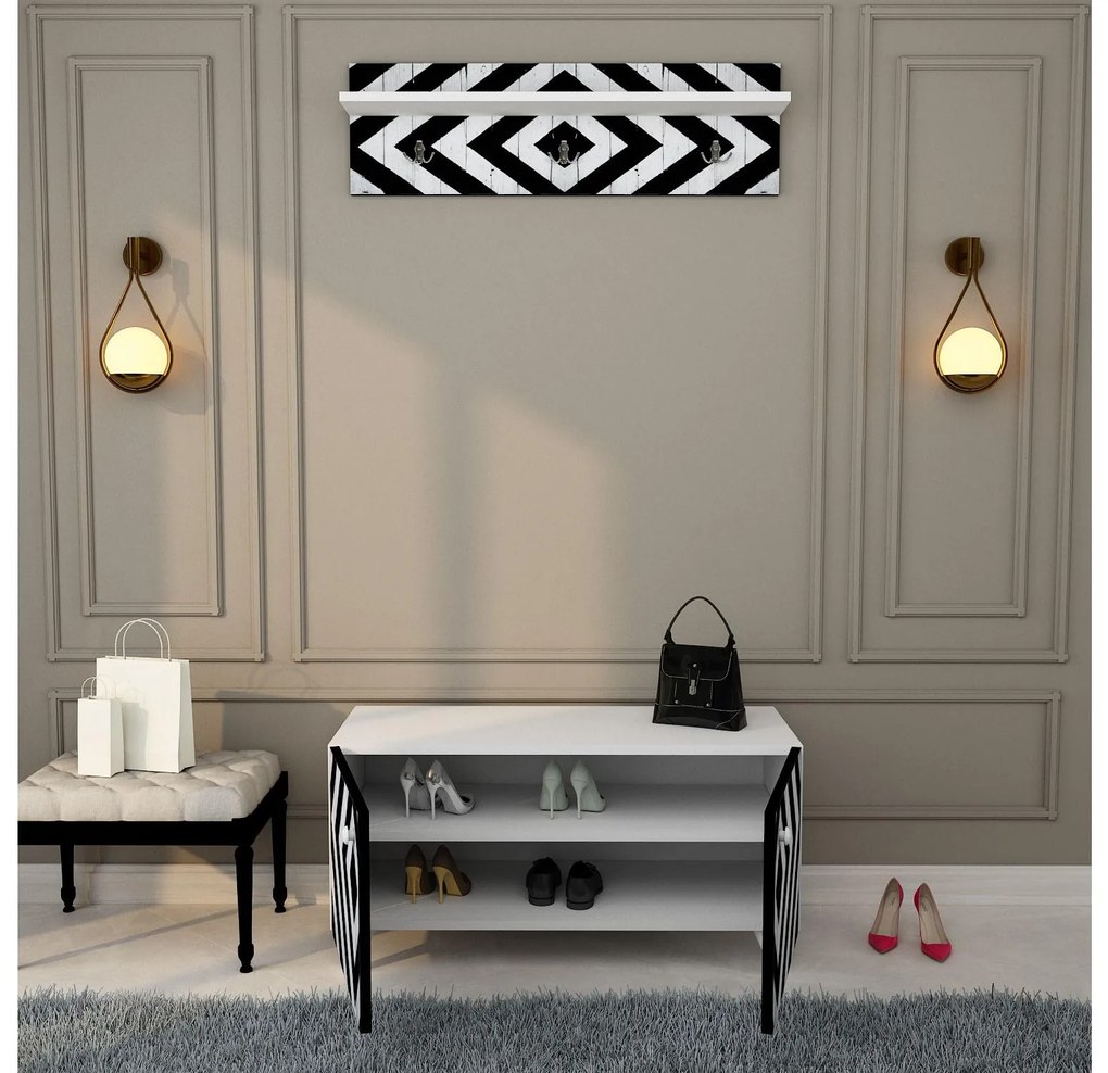 Mobilier Hol Vopami (negru + alb) . 1093912