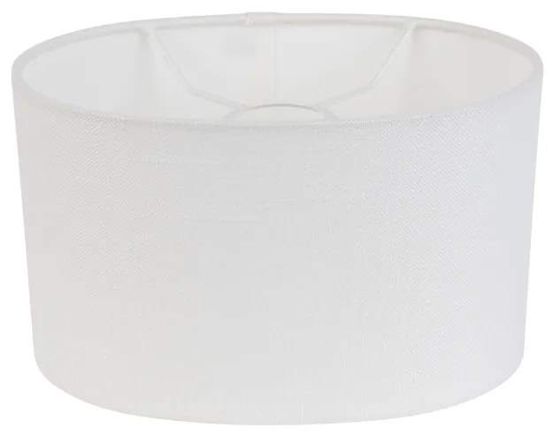 Abajur oval din in alb 25/16/15