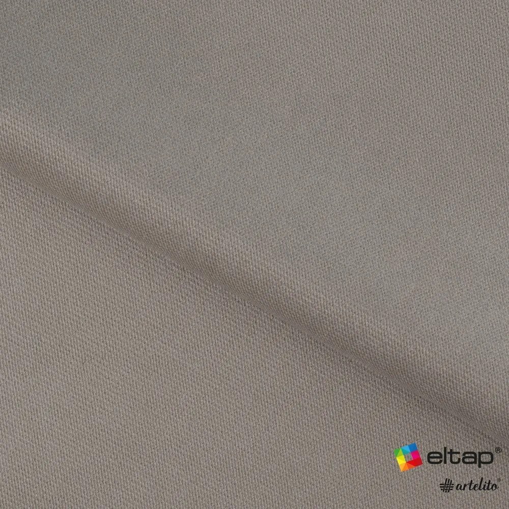 Colțar maro deschis extensibil/cu spațiu de depozitare cu tapițerie din catifea (cu colț pe partea dreaptă/în formă de ”L”) Barea – ELTAP