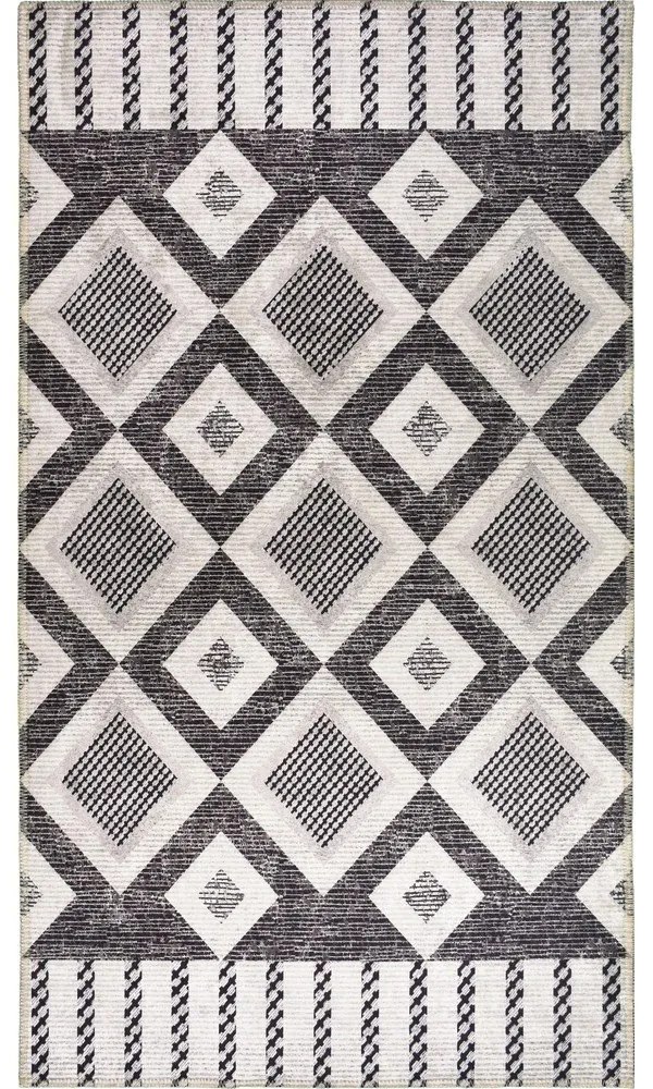 Covor gri lavabil 80x50 cm - Vitaus