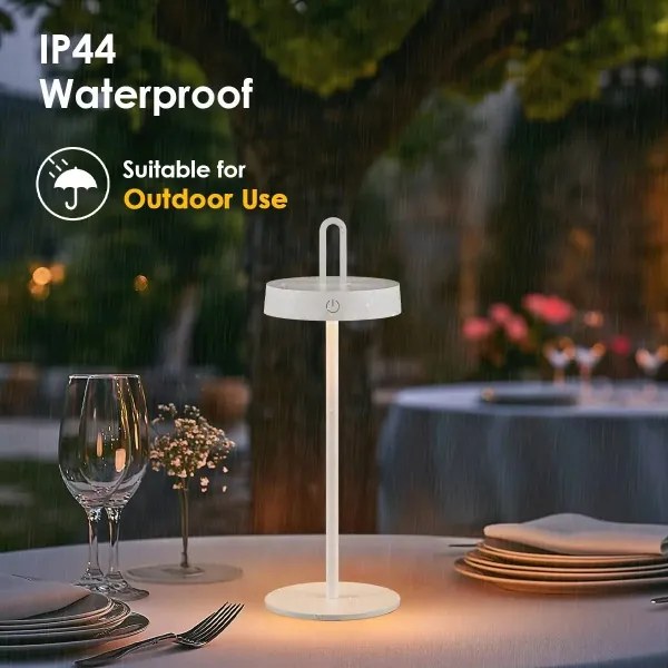 Lampă de masă LED tactilă, reglabilă, reîncărcabilă pentru exterior SHINE LED/1,5W/3,7V 3000 mAh IP44 albă