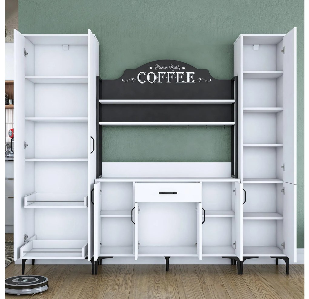 Set dulapuri bucătărie Jenaretta 50 (alb + negru). 1107099