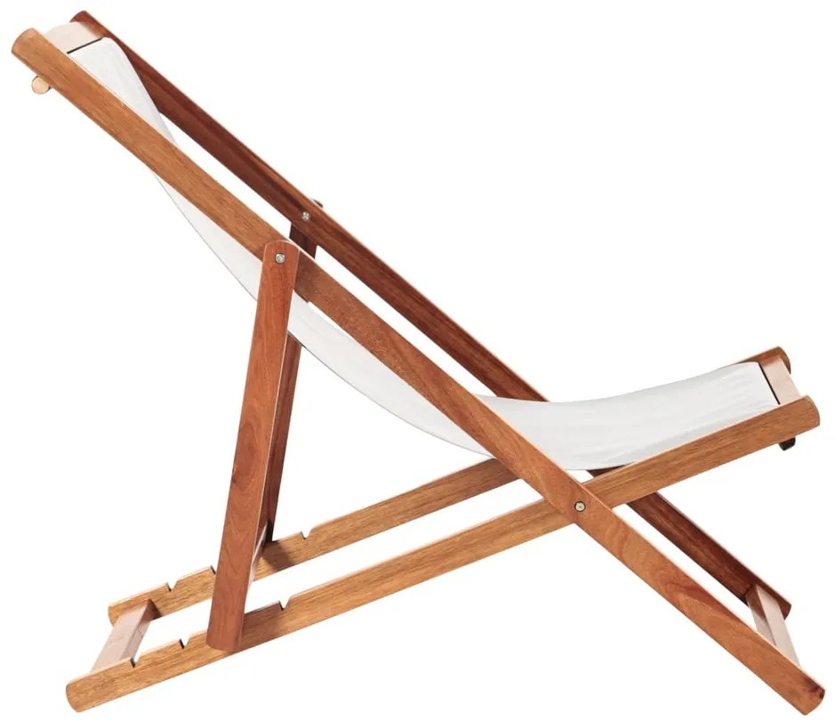 Șezlong de grădină bej/culoare naturală închisă din lemn masiv Dionysus – Bonami Essentials