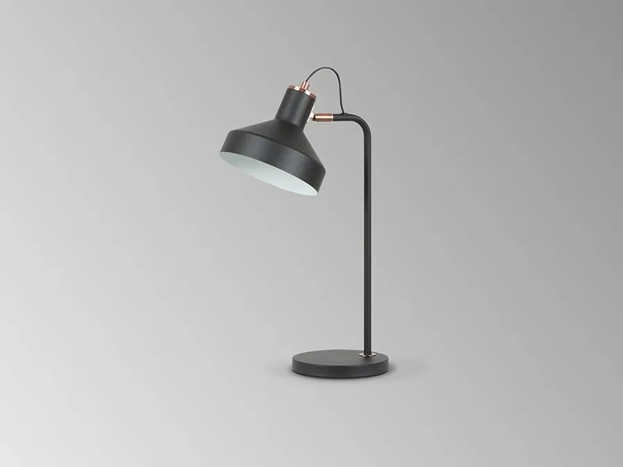 Veioza/Lampa de masa din metal design moderm Irias negru/cupru