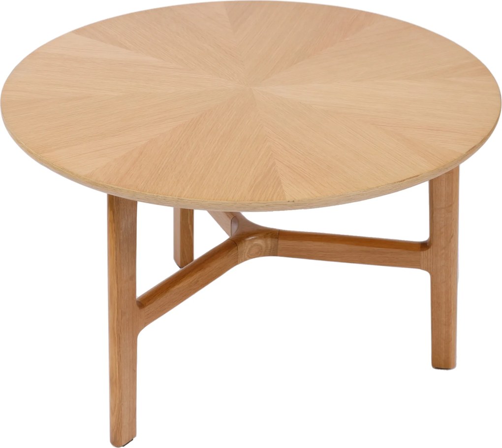 MAZZONI EXPORT BELLUNO Frasin Natural - MĂSUȚĂ DE CAFEA DIN LEMN Ø65 cm ROTUNDĂ MODERN CLASSIC