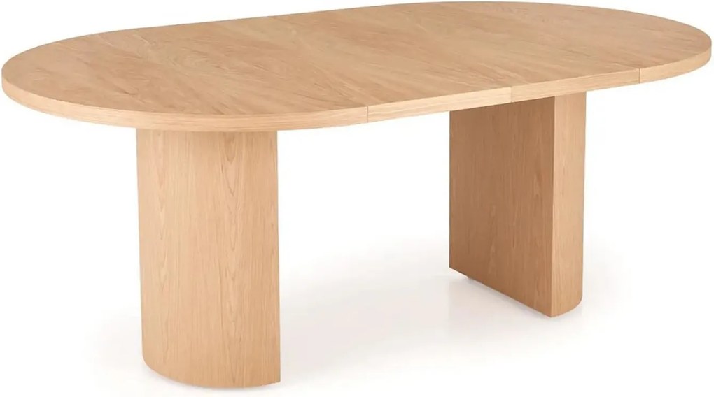 Masa extensibila GARIBALDI, stejar natural, PAL laminat/furnir, 120/20