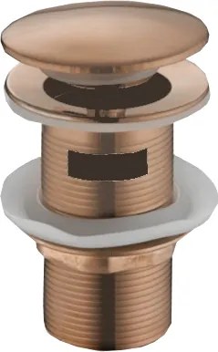 Mexen dop de scurgere click-clack rotund cu preaplin, aur roz - 79920-60