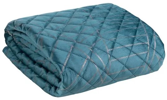 Cuvertură de design turcoaz inchis Lăţime: 220 cm | Lungime: 240 cm