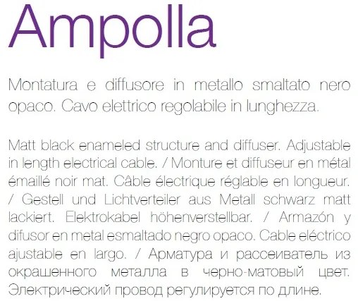Lustra suspendata / Pendul Industrial Style AMPOLLA-2 SP1 148151