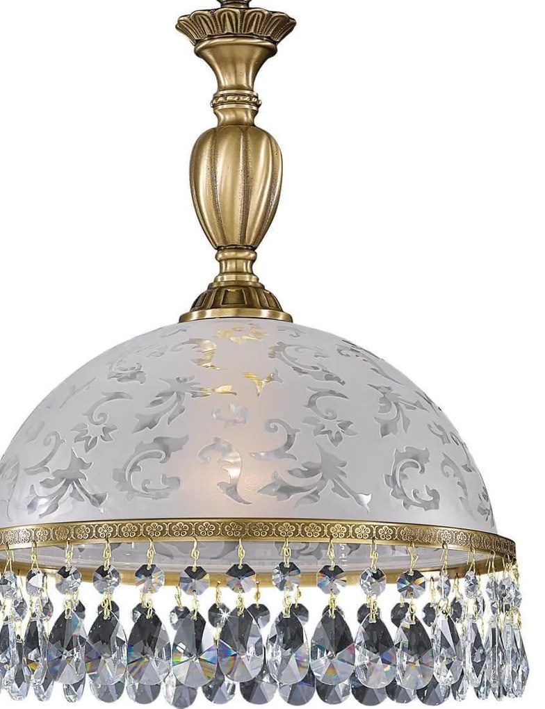 Lustra design clasic realizata manual din alama si Cristal Scholer 6200