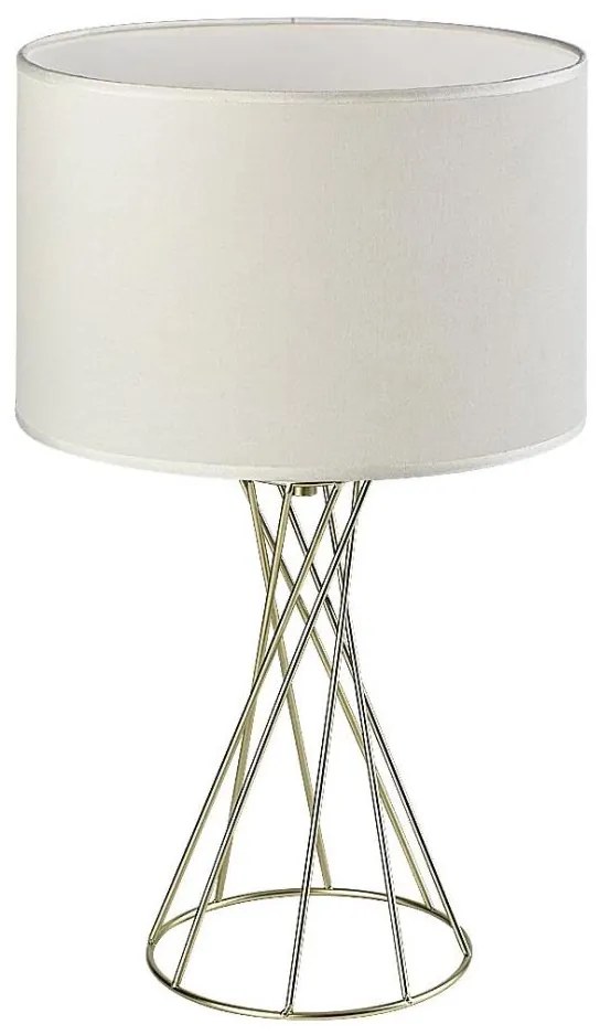 Rabalux 74081 - Lampă de masă NIVRA 1xE27/40W/230V auriu/alb