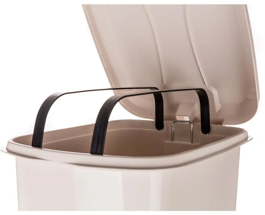 Banquet Coș de gunoi cu pedală STEP 25 l, crem, 25 l