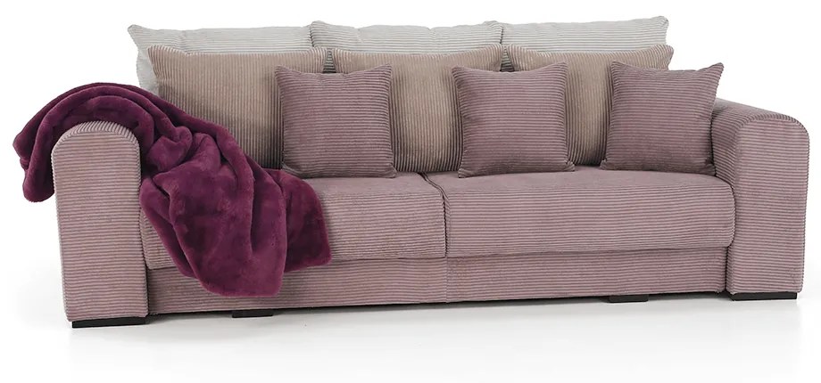 Canapea foarte spatioasa, violet, roz invechit, bej, GILEN BIG SOFA