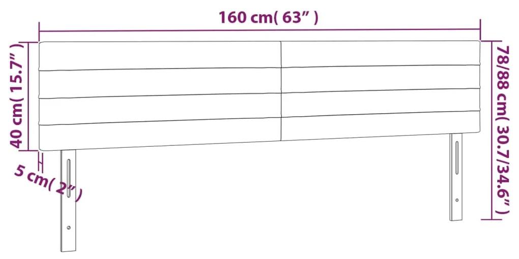 Tablii de pat, 2 buc, roz, 80x5x78 88 cm, catifea 2, Roz, 160 x 5 x 78 88 cm