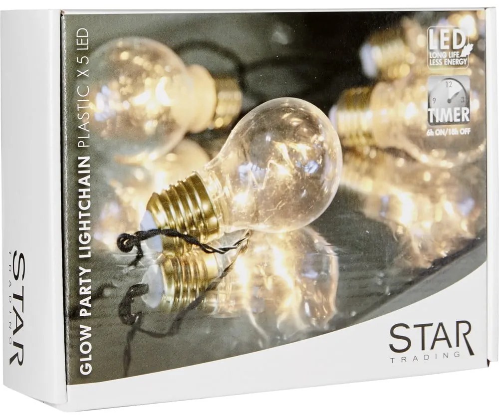 Șirag luminos cu LED Star Trading Bulbs In Love, lungime 1 m