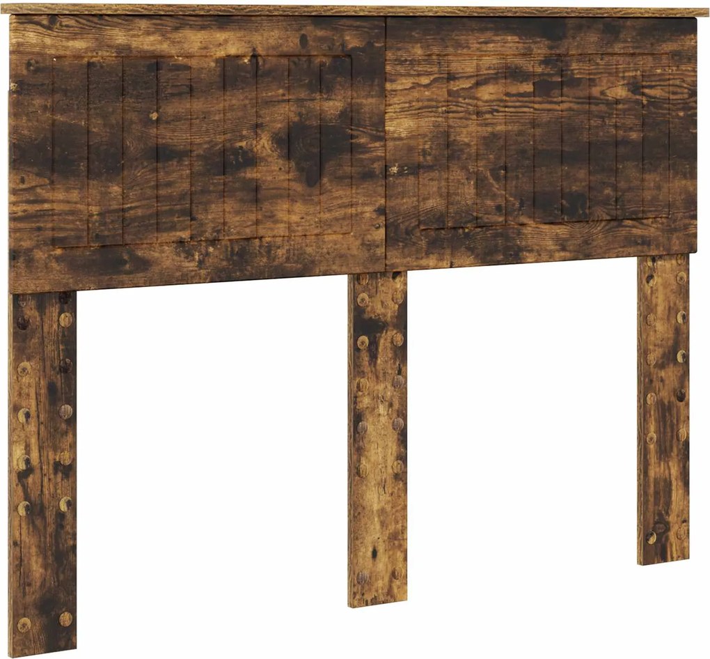 vidaXL Tăblie cap Stejar fumuriu 135 cm Lemn compozit