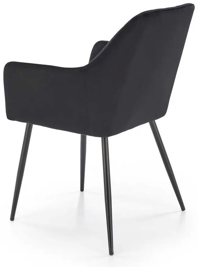 Scaun de bucătărie Kinzie, negru