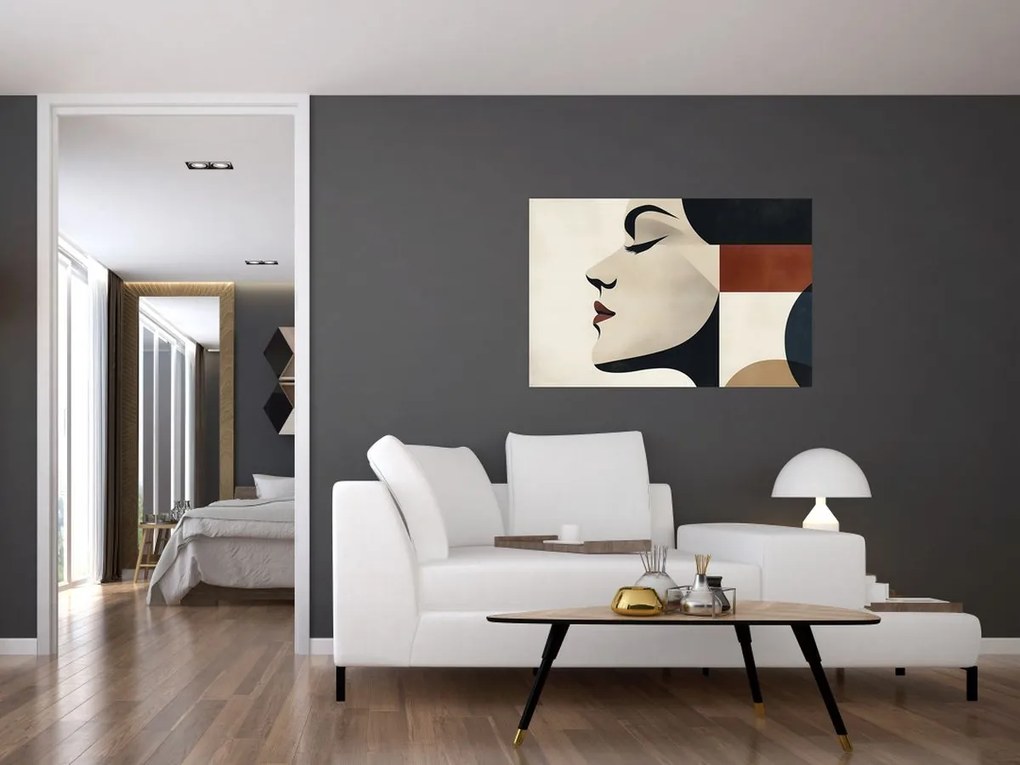 Tablou - Femeie din profil (90x60 cm)