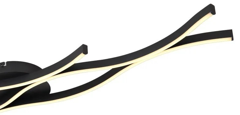Plafoniera LED design modern Geronimo negru
