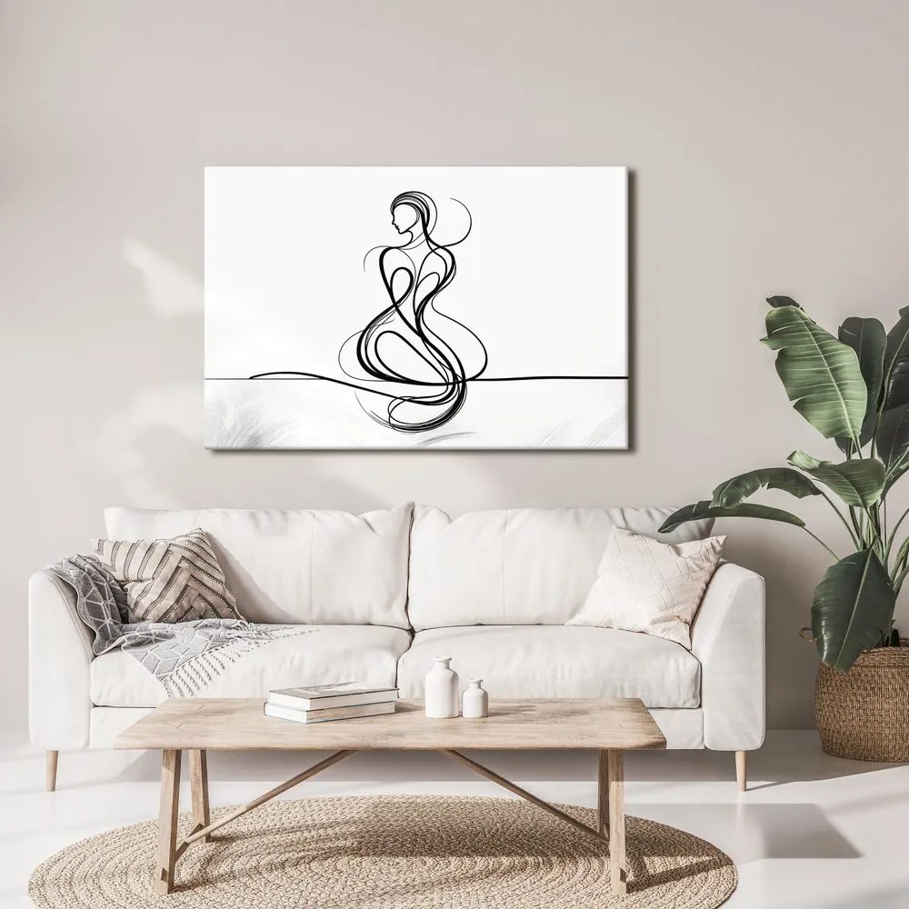 Tablou linii elegante de femeie