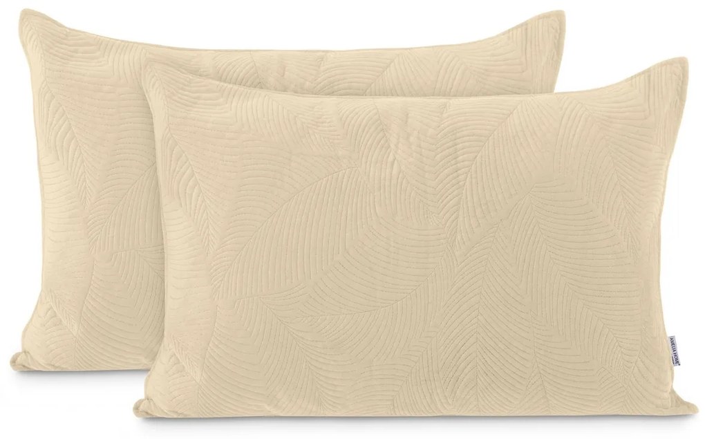 Față de pernă reversibilă AmeliaHome Plashacappucino, 50 x 70 cm, 2 buc.